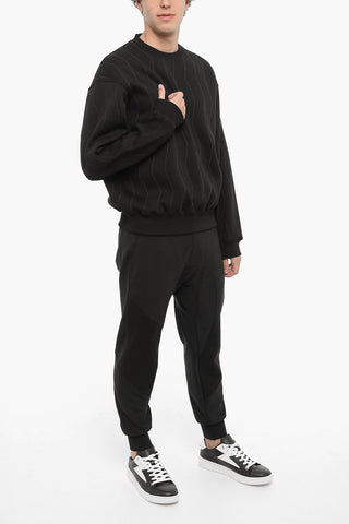 Easy Fit Embroidered Crew-neck Sweatshirt