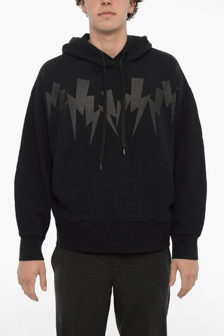 Brushed Cotton JUMBLED BOLT Hoodie
