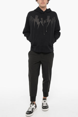 Brushed Cotton JUMBLED BOLT Hoodie