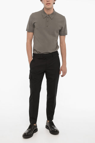 Pantaloni Cargo Skinny Fit Vita Regolare