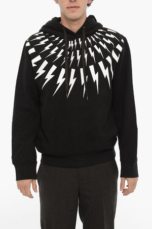 Baumwollfleece-Hoodie FAIRISLE THUNDERBOLT