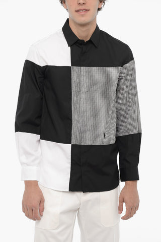 Patchwork-Hemd aus Baumwolle