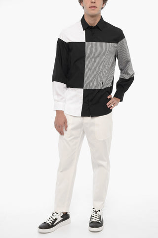 Patchwork-Hemd aus Baumwolle