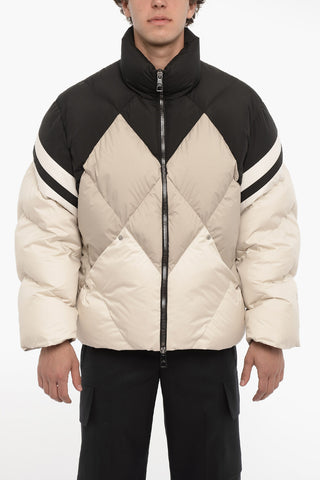 Color Block Padded Maxi Jacket