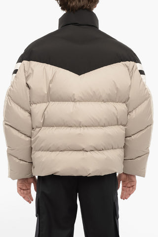 Color Block Padded Maxi Jacket