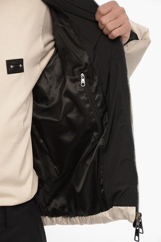 Color Block Padded Maxi Jacket