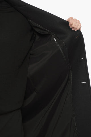 Oversized Coat with Nylon Sleeves
