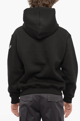Solid Color Easy Fit Hoodie With Patch Pocket