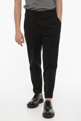 Slim Fit REM Pants with Cuffed Hem
