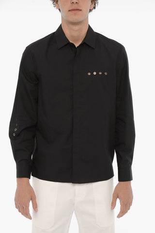 Standard Collar EYELET Loose Fit Shirt