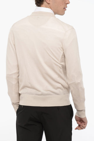 V-Neck Slim Fit Wool Cardigan