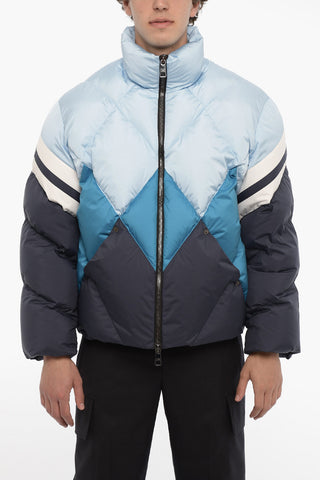 Color Block Padded Maxi Jacket