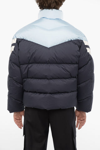 Color Block Padded Maxi Jacket