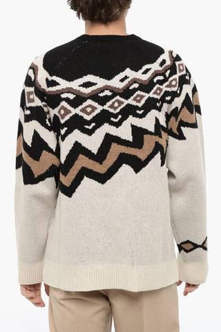 Maglia Girocollo Boxy Fit in Lana