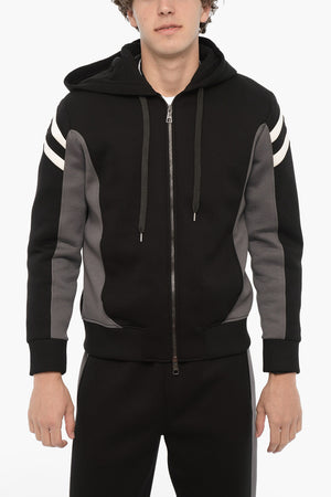 Felpa MODERNIST Slim Fit in Neoprene con Chiusura Zip