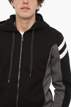 Felpa MODERNIST Slim Fit in Neoprene con Chiusura Zip
