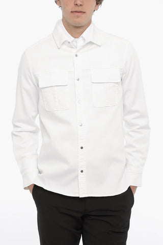 Solid-Color Overshirt GANG WORKWEAR with Double Chest Pocket