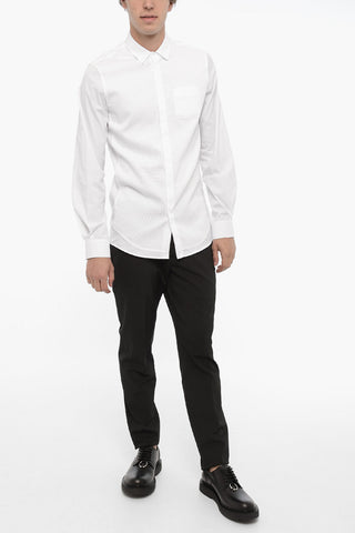 Fitted Slim Fit Shirt with Breast Pocket
