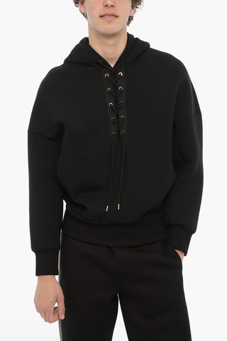 Baggy Fit LACE-UP Hoodie