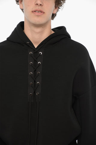 Baggy Fit LACE-UP Hoodie