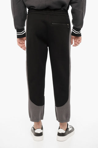 Neoprene Skinny Joggers with Contrasting Details