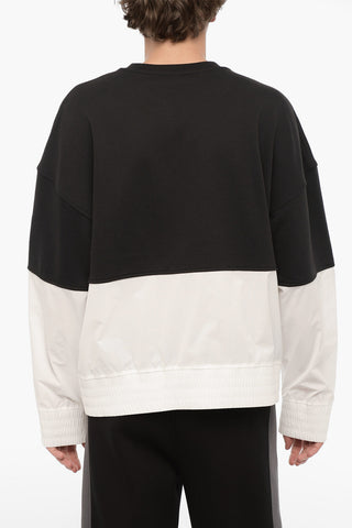 Felpa Girocollo BLOCKING con Fondo in Nylon