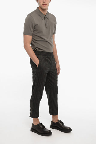 Casual Slim-Fit Virgin Wool Trousers