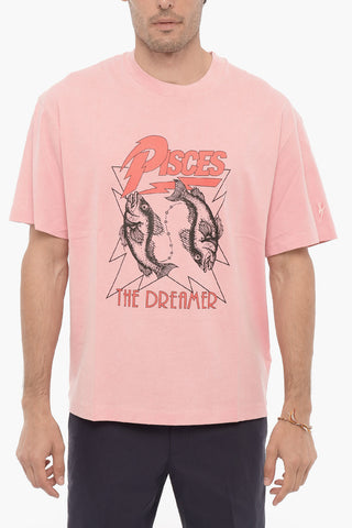 Printed PISCES THE DREAMER Crew-Neck T-shirt