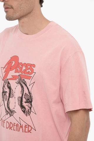 Printed PISCES THE DREAMER Crew-Neck T-shirt