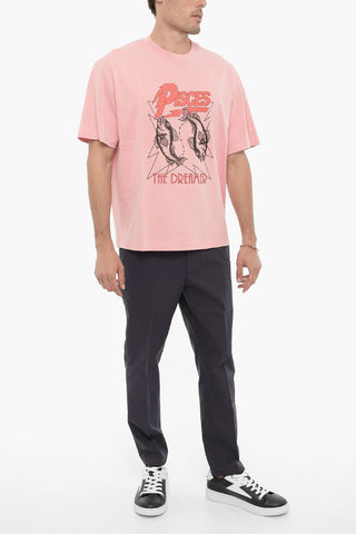 Printed PISCES THE DREAMER Crew-Neck T-shirt