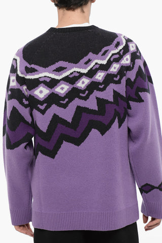 Maglia Girocollo Boxy Fit in Lana