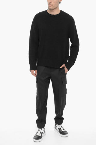Crew Neck Wool and Cashmere Sweater
