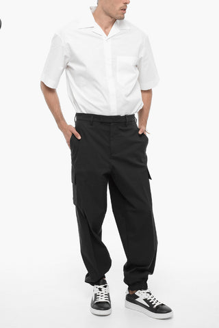 Pantaloni Cargo Loose Fit con Passanti