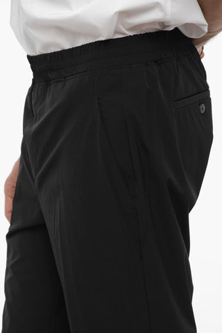 Pantaloni REM in Nylon con Elastico in Vita