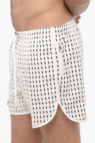 Slim Fit MICRO BOLTS Swim Shorts