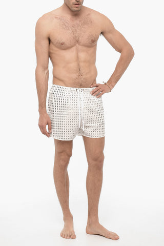 Slim Fit MICRO BOLTS Swim Shorts