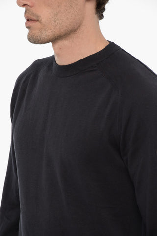 COTTON LINEN GD CREW NECK  melton blue
