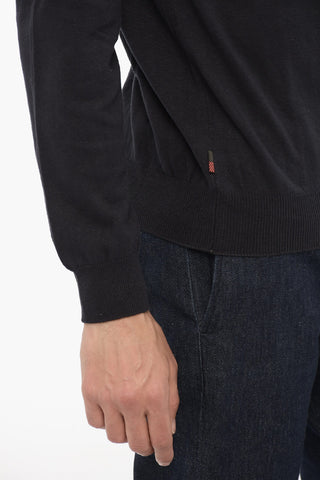 COTTON LINEN GD CREW NECK  melton blue