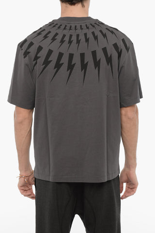 Slim Fit FAIRISLE THUNDERBOLT Crew-neck T-Shirt