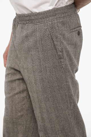Pantaloni REM a Vita Bassa con Motivo District Check