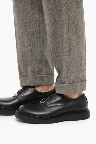 Pantaloni REM a Vita Bassa con Motivo District Check
