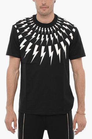 Rundhals-T-Shirt FAIRISLE THUNDERBOLT Slim-Fit