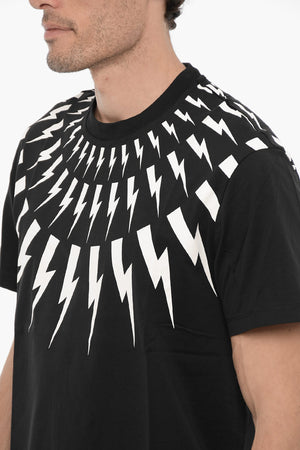 Rundhals-T-Shirt FAIRISLE THUNDERBOLT Slim-Fit