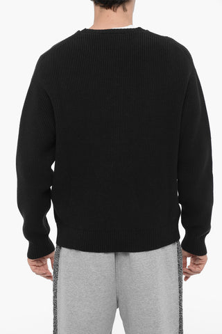 Cotton-Blend Crewneck STITCHED BOLT