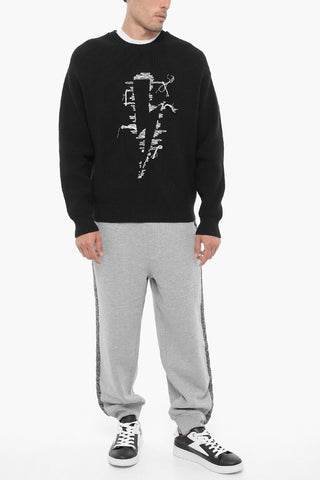 Cotton-Blend Crewneck STITCHED BOLT