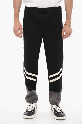 Neoprene Skinny Fit Joggers with Contrasting Details