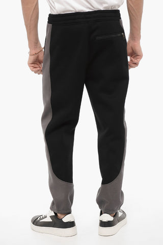 Neoprene Skinny Fit Joggers with Contrasting Details
