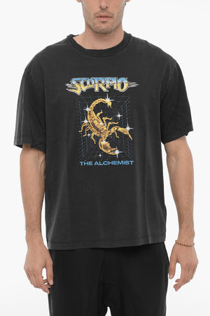 Rundhals T-Shirt SCORPIO THE ALCHEMIST Bedruckt