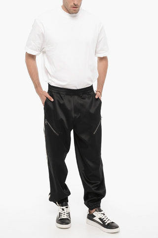 Loose Fit Satin Casual Pants