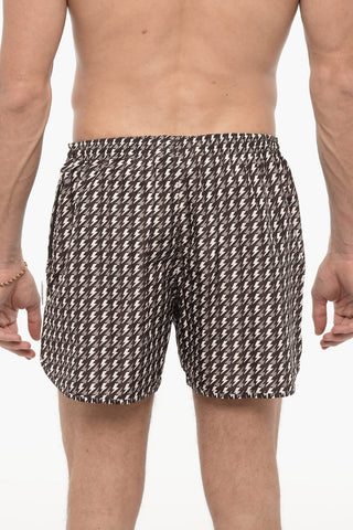 All Over Thunderbolt Printed Swim Shorts